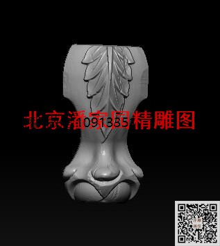 吴福平 3_圆雕图立体雕花桌腿3d打印洋花沙发腿圆柱木雕柱腿精雕图浮雕图